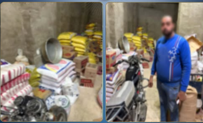 ضبط 3 أطنان سلع غذائية محتكرة داخل مخزن بالشرابية في القاهرة